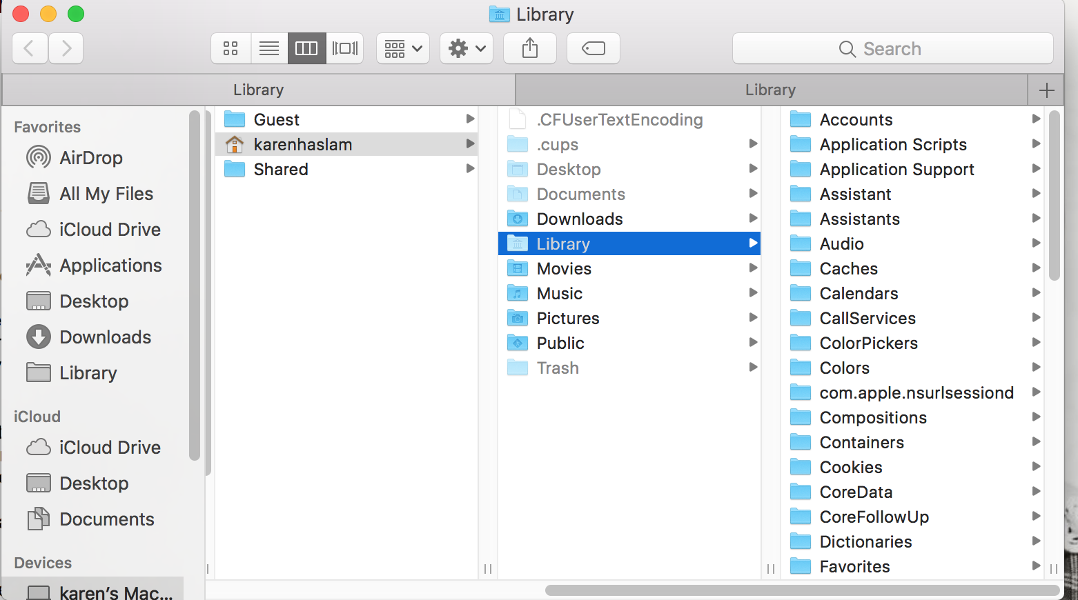 Mac Library Folder Location
